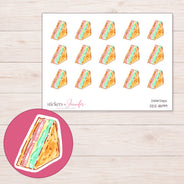 DDZ-18199 planner sticker sheet with enlarged sticker detail