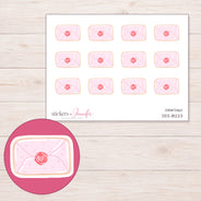 DDZ-18223 planner sticker sheet with enlarged sticker detail