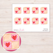 DDZ-18227 planner sticker sheet with enlarged sticker detail