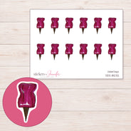 DDZ-18232 planner sticker sheet with enlarged sticker detail