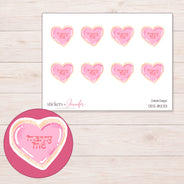 DDZ-18233 planner sticker sheet with enlarged sticker detail