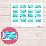 DDZ-18234 planner sticker sheet with enlarged sticker detail