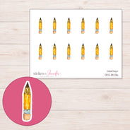 DDZ-18236 planner sticker sheet with enlarged sticker detail