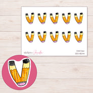 DDZ-18244 planner sticker sheet with enlarged sticker detail