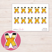 DDZ-18248 planner sticker sheet with enlarged sticker detail