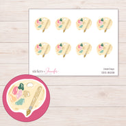 DDZ-18258 planner sticker sheet with enlarged sticker detail