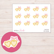 DDZ-18266 planner sticker sheet with enlarged sticker detail