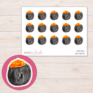 DDZ-18275 planner sticker sheet with enlarged sticker detail