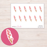 DDZ-18278 planner sticker sheet with enlarged sticker detail