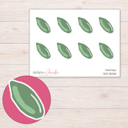 DDZ-18280 planner sticker sheet with enlarged sticker detail