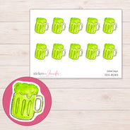 DDZ-18283 planner sticker sheet with enlarged sticker detail