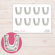 DDZ-18287 planner sticker sheet with enlarged sticker detail