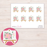 DDZ-18288 planner sticker sheet with enlarged sticker detail