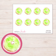 DDZ-18301 planner sticker sheet with enlarged sticker detail
