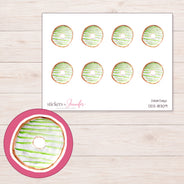 DDZ-18309 planner sticker sheet with enlarged sticker detail