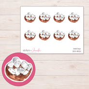DDZ-18321 planner sticker sheet with enlarged sticker detail