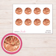 DDZ-18323 planner sticker sheet with enlarged sticker detail
