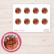 DDZ-18325 planner sticker sheet with enlarged sticker detail