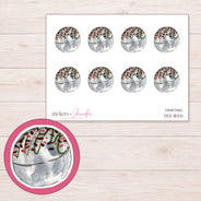 DDZ-18331 planner sticker sheet with enlarged sticker detail