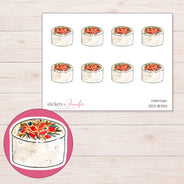 DDZ-18334 planner sticker sheet with enlarged sticker detail
