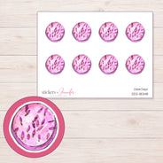 DDZ-18348 planner sticker sheet with enlarged sticker detail