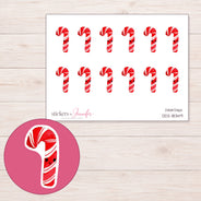 DDZ-18349 planner sticker sheet with enlarged sticker detail