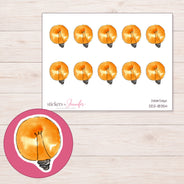 DDZ-18354 planner sticker sheet with enlarged sticker detail