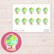 DDZ-18368 planner sticker sheet with enlarged sticker detail