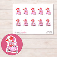 DDZ-18373 planner sticker sheet with enlarged sticker detail