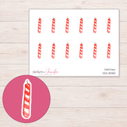 DDZ-18380 planner sticker sheet with enlarged sticker detail