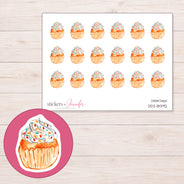DDZ-18392 planner sticker sheet with enlarged sticker detail