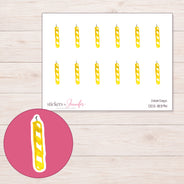DDZ-18394 planner sticker sheet with enlarged sticker detail