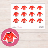 DDZ-18406 planner sticker sheet with enlarged sticker detail