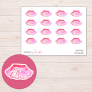 DDZ-18408 planner sticker sheet with enlarged sticker detail