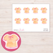 DDZ-18410 planner sticker sheet with enlarged sticker detail