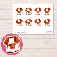 DDZ-18418 planner sticker sheet with enlarged sticker detail