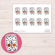 DDZ-18426 planner sticker sheet with enlarged sticker detail