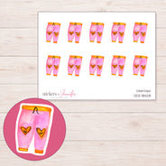 DDZ-18428 planner sticker sheet with enlarged sticker detail