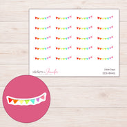DDZ-18442 planner sticker sheet with enlarged sticker detail