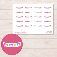 DDZ-18454 planner sticker sheet with enlarged sticker detail