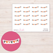 DDZ-18458 planner sticker sheet with enlarged sticker detail