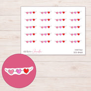DDZ-18465 planner sticker sheet with enlarged sticker detail