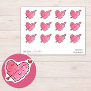 DDZ-18469 planner sticker sheet with enlarged sticker detail
