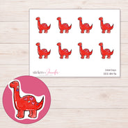 DDZ-18476 planner sticker sheet with enlarged sticker detail