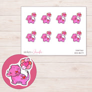 DDZ-18477 planner sticker sheet with enlarged sticker detail