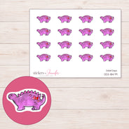 DDZ-18479 planner sticker sheet with enlarged sticker detail