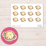 DDZ-18501 planner sticker sheet with enlarged sticker detail