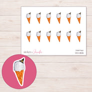 DDZ-18515 planner sticker sheet with enlarged sticker detail