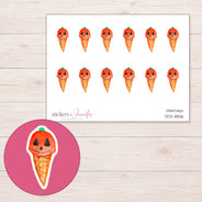 DDZ-18516 planner sticker sheet with enlarged sticker detail