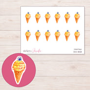 DDZ-18518 planner sticker sheet with enlarged sticker detail